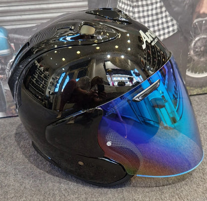 Casque Arai noir RAM-III MÉTALLISÉ