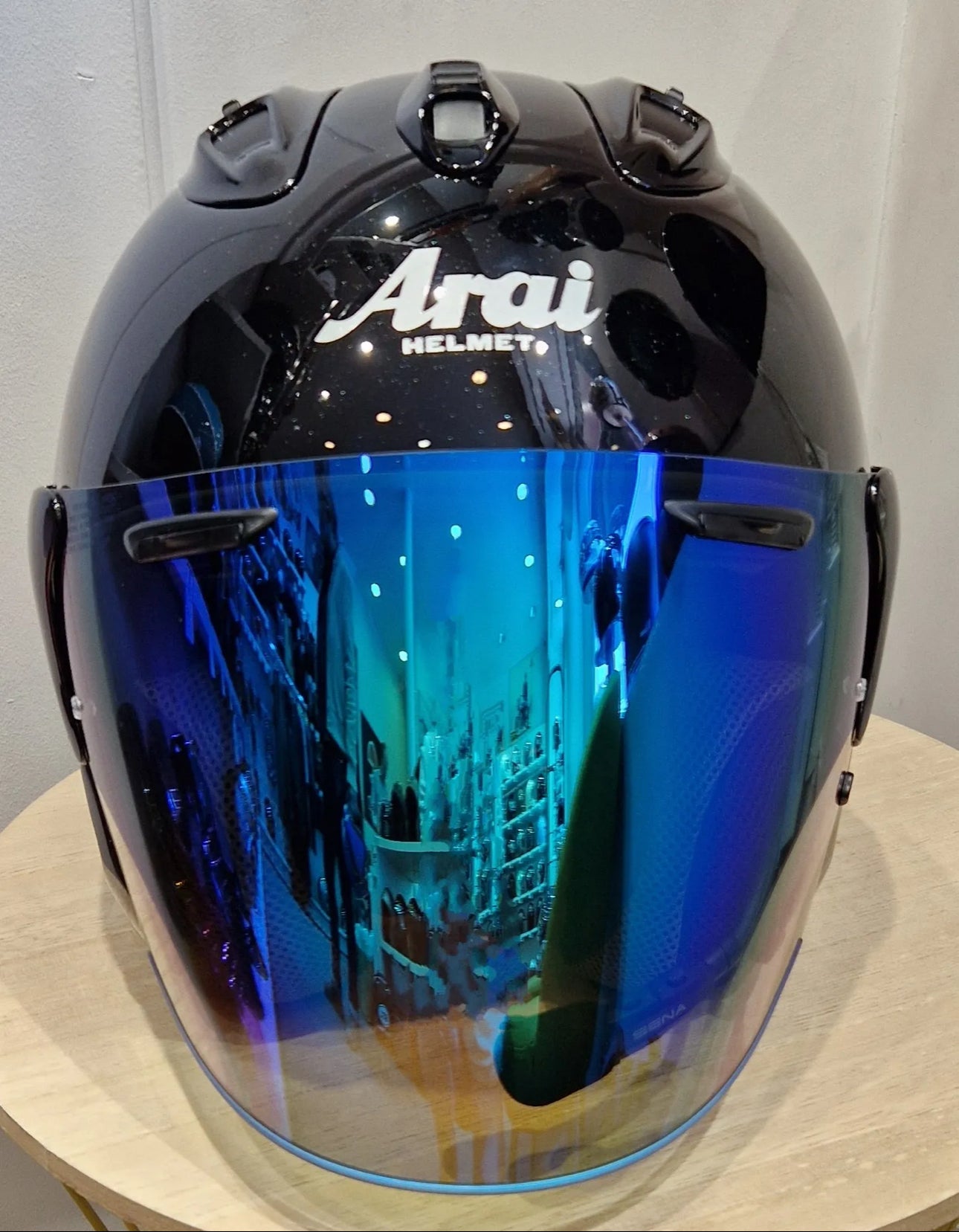 Casque Arai noir RAM-III MÉTALLISÉ